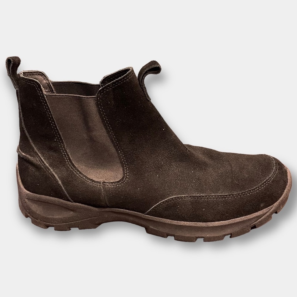 Men's Brown Suede Chelsea Boot - Classic Slip-On Style